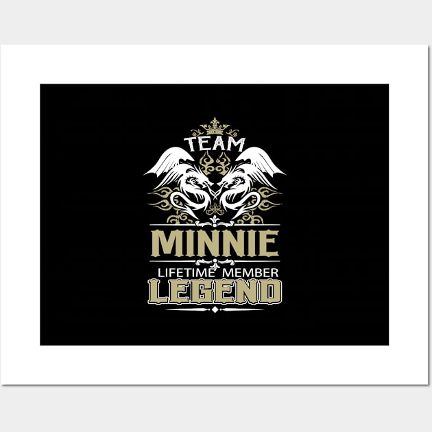 Minnie Name T Shirt -  Team Minnie Lifetime Member Legend Name Gift Item Tee Wall Art by yalytkinyq